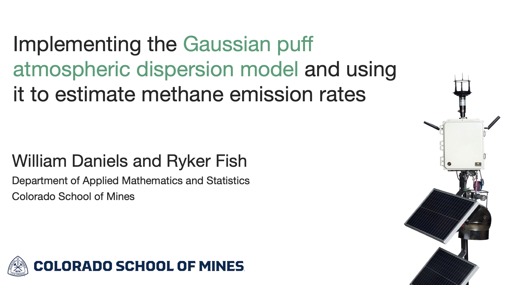 Gaussian puff overview